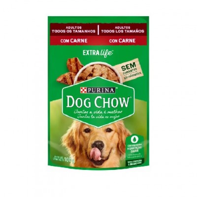 Comida Húmeda Para Perro Dog Chow Adultos Todos Los Tamaños Carne